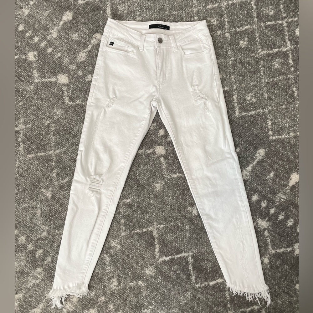 White Kancan jeans size 3/25